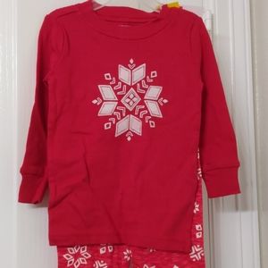 NEW 12M Gymboree sleepwear holiday set